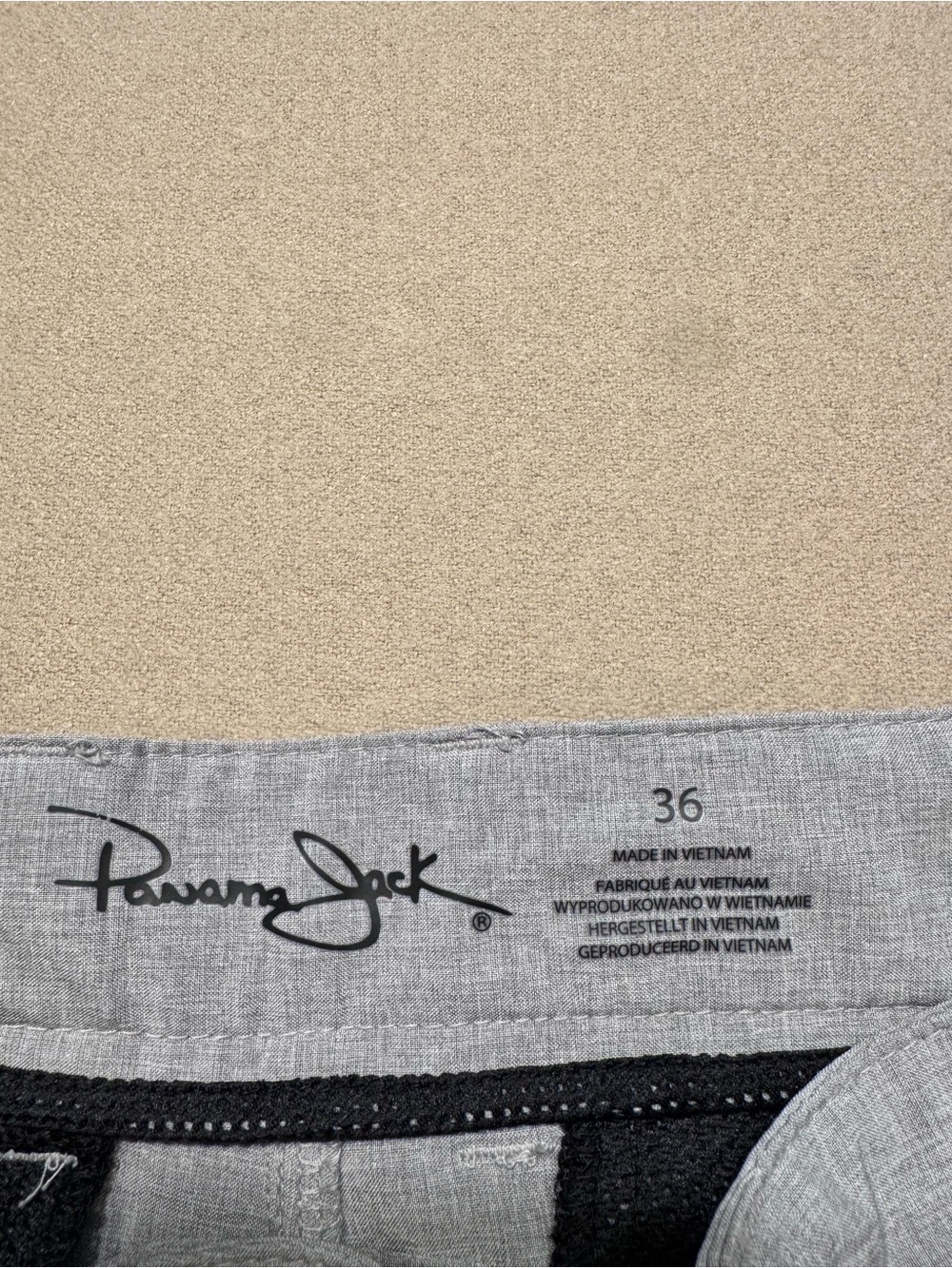Panama Jack Gray Hybrid shorts - Picture 3 of 7